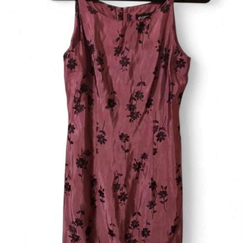 Dawn-joy Women's Pink and Burgundy Dress